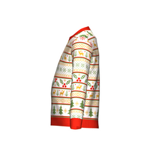 Load image into Gallery viewer, Christmas Icons Ugly Christmas Sweater Side view