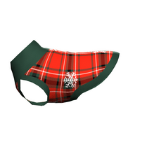 Load image into Gallery viewer, Red Tartan Knitted Christmas Pet Sweater