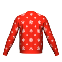 Load image into Gallery viewer, Men's Christmas Snowflake Sweater Red Trim