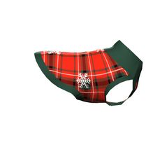 Load image into Gallery viewer, Red Tartan Knitted Christmas Pet Sweater
