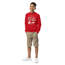 Load image into Gallery viewer, Jingle All the Way Youth crewneck sweatshirt