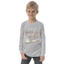 Load image into Gallery viewer, Jingle All the Way Youth long sleeve tee