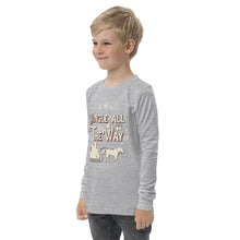 Load image into Gallery viewer, Jingle All the Way Youth long sleeve tee