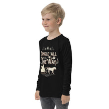 Load image into Gallery viewer, Jingle All the Way Youth long sleeve tee