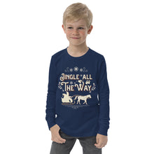 Load image into Gallery viewer, Jingle All the Way Youth long sleeve tee
