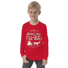 Load image into Gallery viewer, Jingle All the Way Youth long sleeve tee