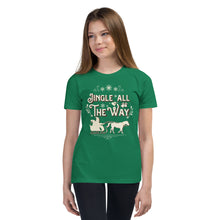 Load image into Gallery viewer, Jingle All the Way Youth Short Sleeve T-Shirt