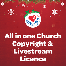 Load image into Gallery viewer, All in One Church Christmas Music Copyright and Livestream Licence | Love to Sing