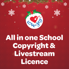 Load image into Gallery viewer, All in One School Christmas Music Copyright and Livestream Licence by Love to Sing