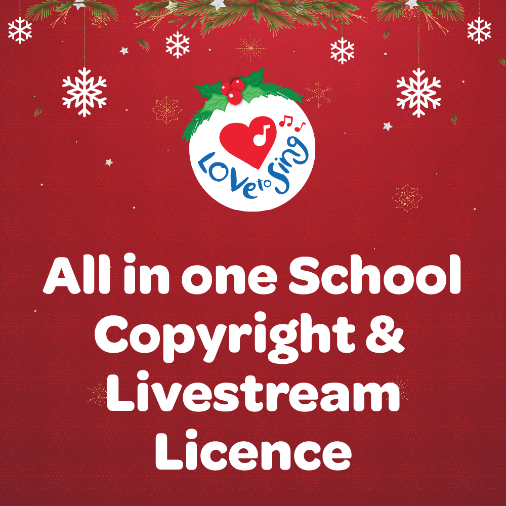 All in One School Christmas Music Copyright and Livestream Licence by Love to Sing