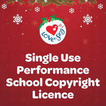 Load image into Gallery viewer, Single Use Christmas Music Performance School Copyright Licence | Love to Sing
