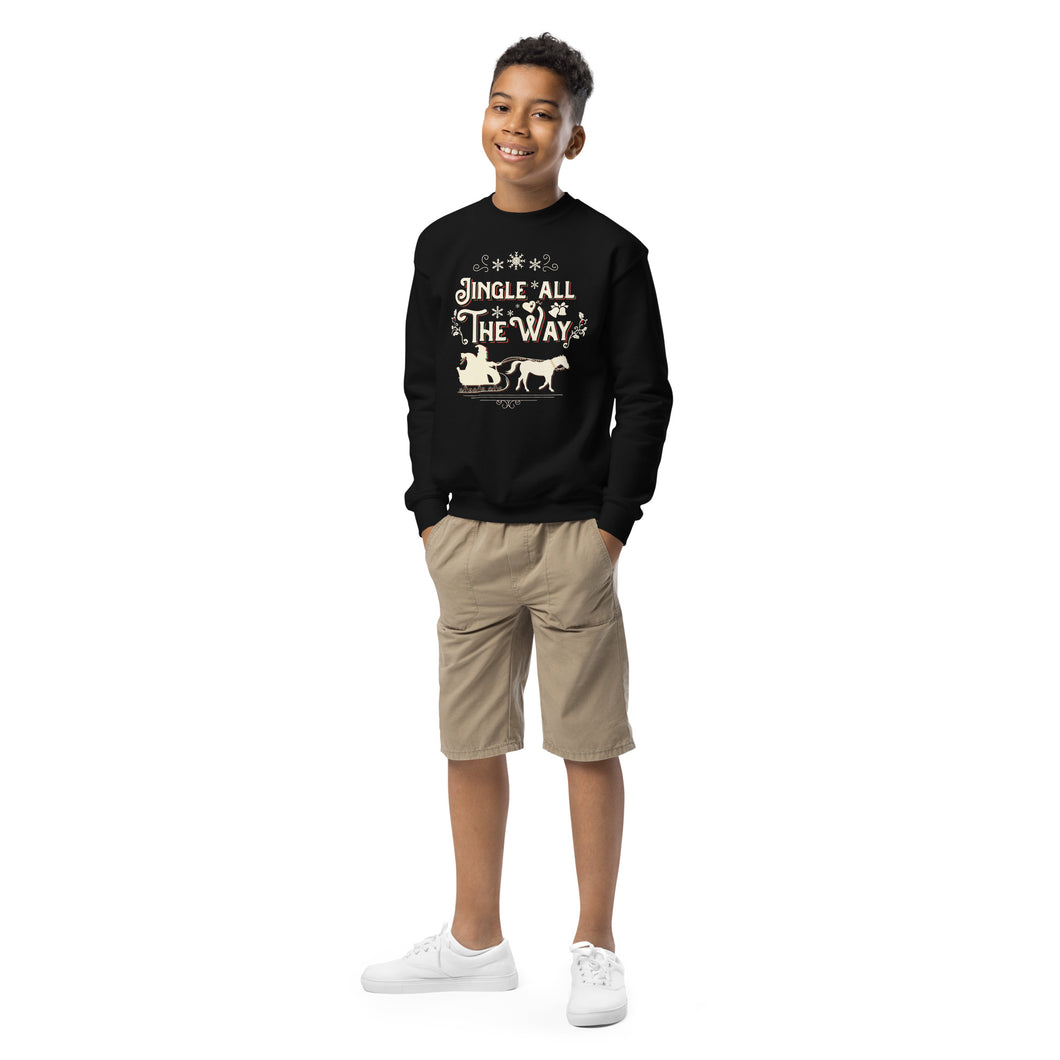 Jingle All the Way Youth crewneck sweatshirt