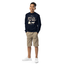 Load image into Gallery viewer, Jingle All the Way Youth crewneck sweatshirt
