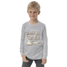 Load image into Gallery viewer, Jingle All the Way Youth long sleeve tee

