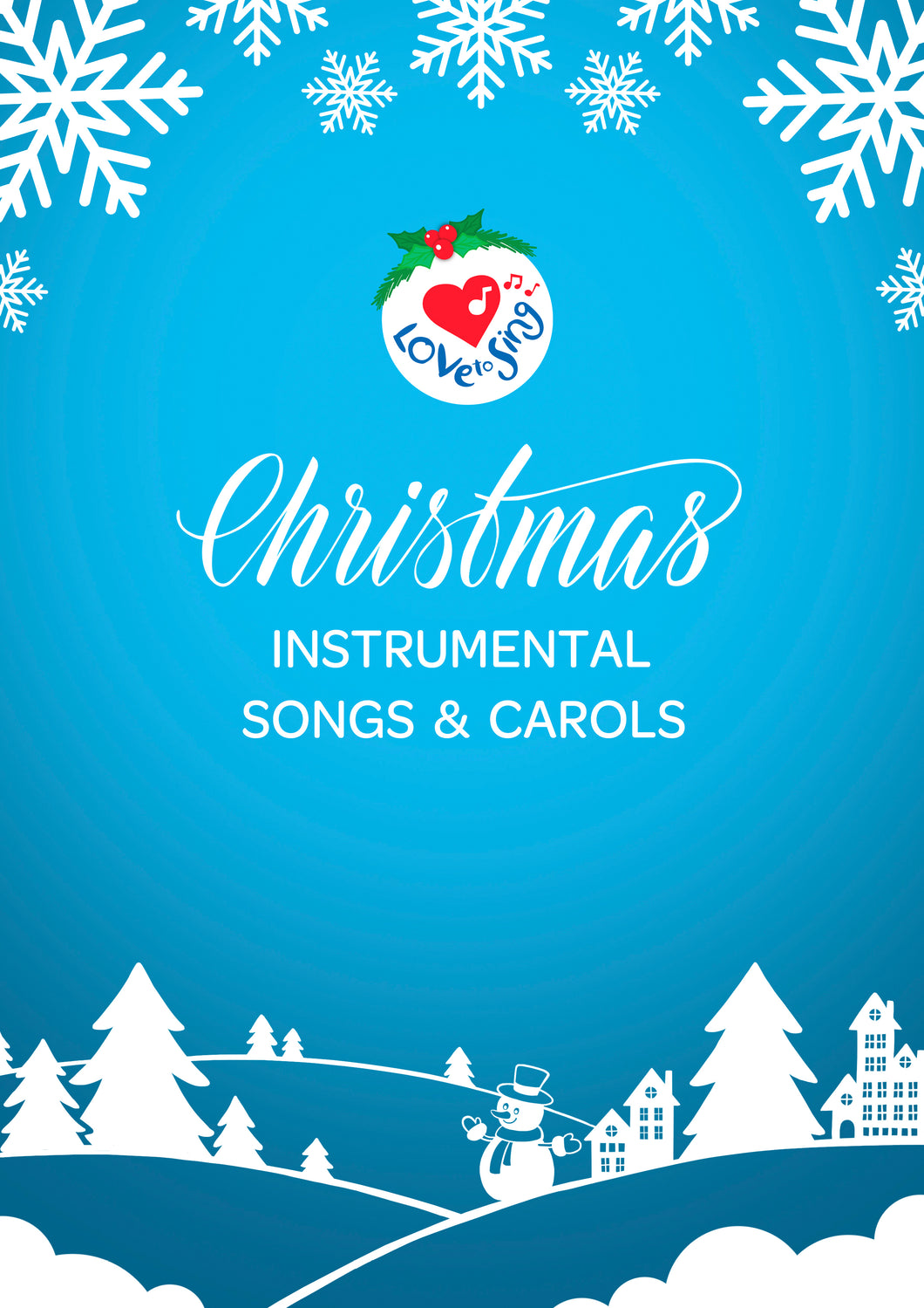 Buy Christmas Instrumental Songs and Carols Lyrics Printable PDF Ebook by Love to Sing