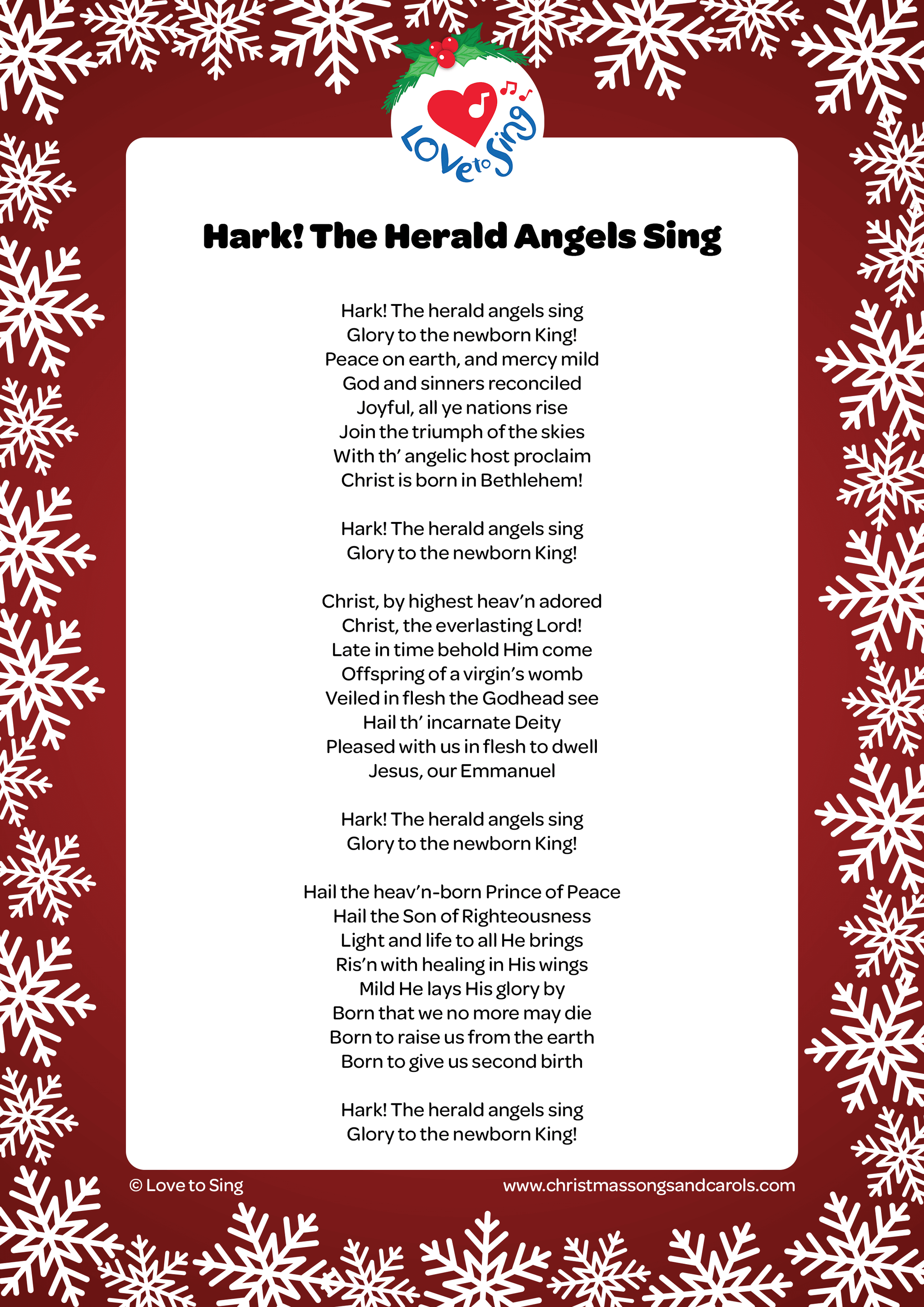 Hark the Herald Angels Sing Love to Sing Updated 2022 75ede160 60de 4300 9635 hark! the herald angels sing instrumental with lyrics | love to sing