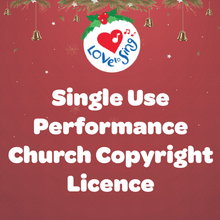 Load image into Gallery viewer, Single Use Performance Church Copyright Licence | Love to Sing
